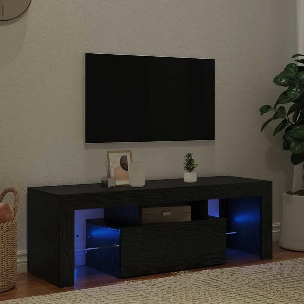 vidaXL Ντουλάπι TV Μαύρο 120 x 35 x 40 εκ. Επεξεργασμένο ξύλο
