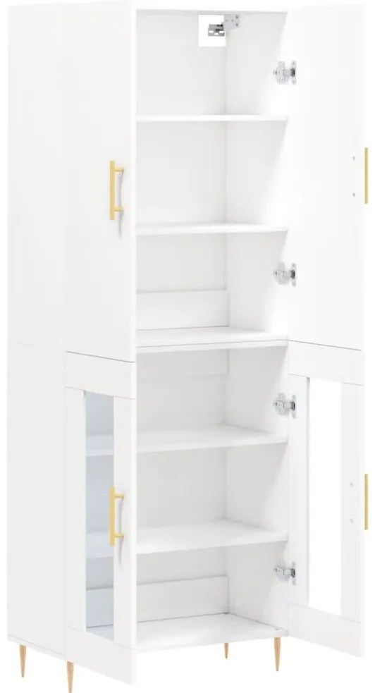 vidaXL Ντουλάπι Λευκό 69,5x34x180 εκ. από Επεξεργασμένο Ξύλο