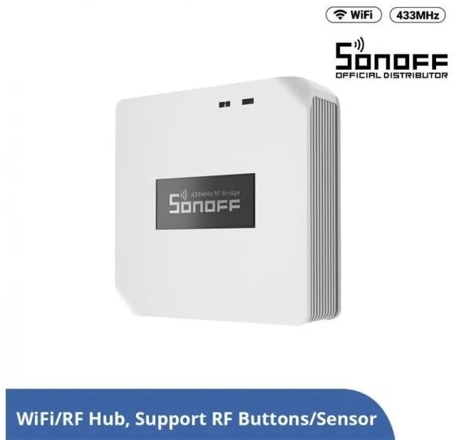 Smart Hub-Switch Hub RF Wi-Fi 80052 SONOFF RF BRIDGER2 - 433MHz Globostar 80052 Λευκό
