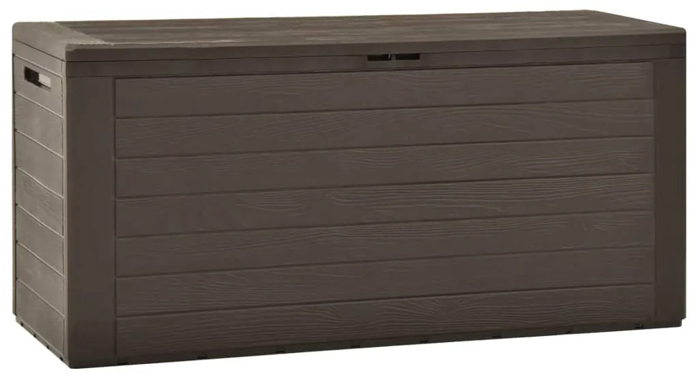vidaXL Μπαούλο Αποθήκευσης Κήπου Καφέ 116 x 44 x 55 εκ.