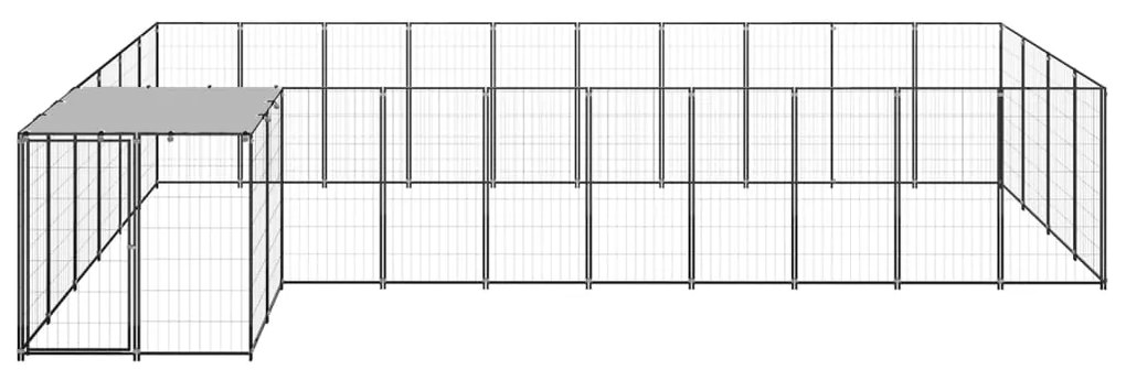 Σπιτάκι Σκύλου Μαύρο 13,31 μ² Ατσάλινο   - Μαύρο