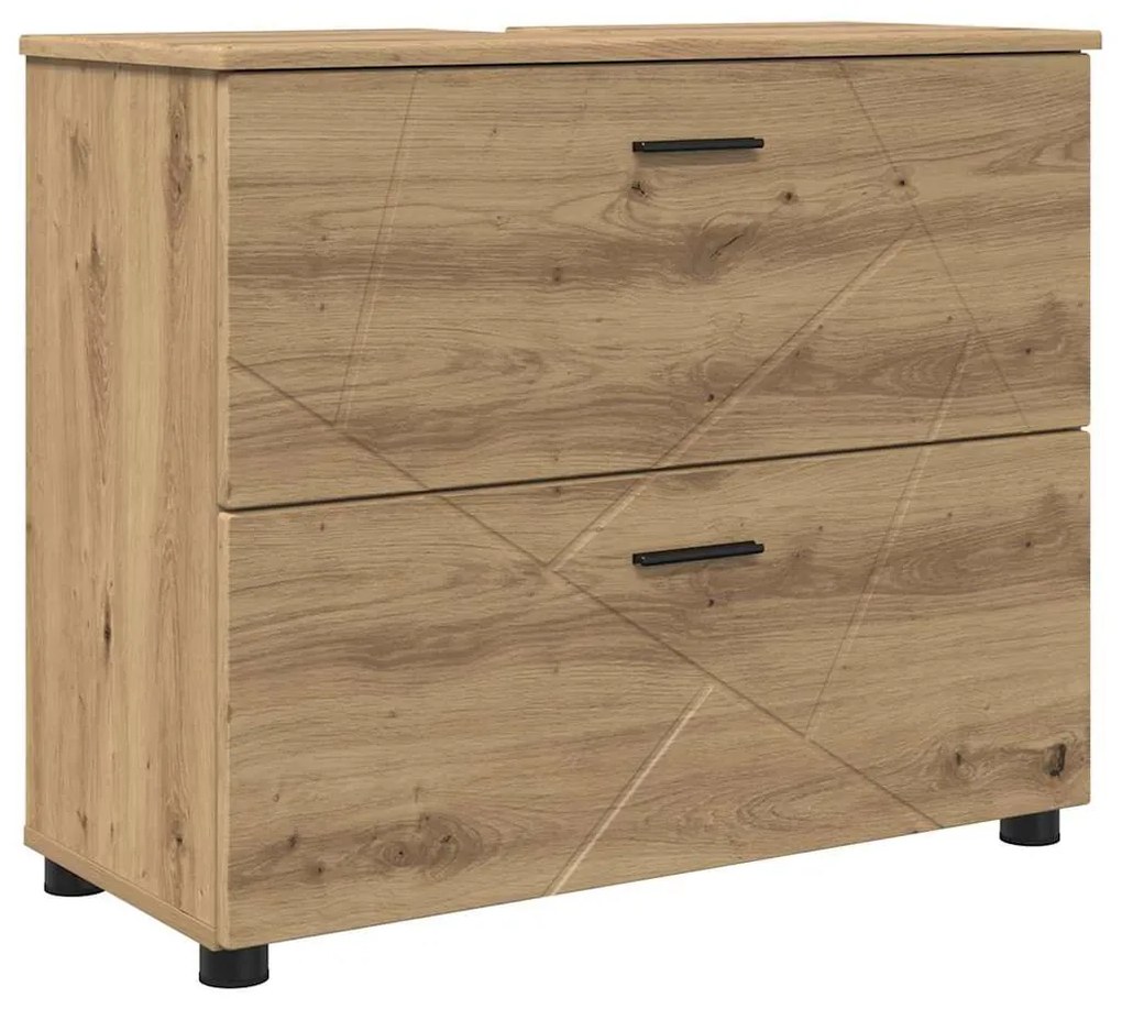 vidaXL Ντουλάπι Μπάνιου με συρτάρι Artisan Oak 76,5 x 35 x 64 εκ