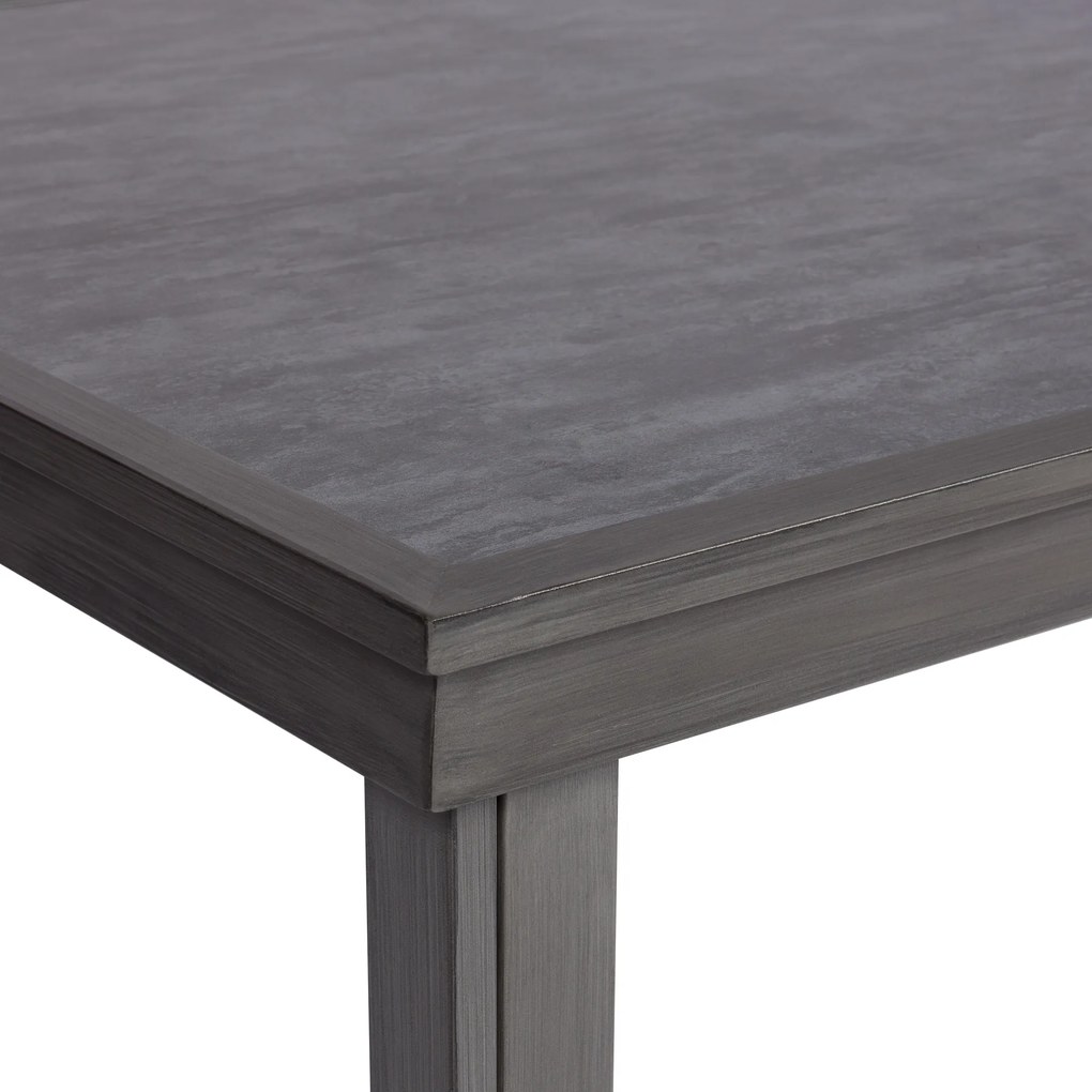 Τραπεζαρία κήπου &quot;Scana&quot;σετ 7τμχ αλουμίνιο ανθρακί-textilene γκρι 180x100x75