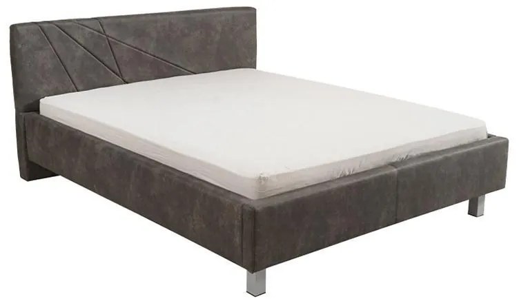 Επενδυμένο Κρεβάτι Falco Γκρί Διπλό 160x200 εκ. 178x217x94 εκ.