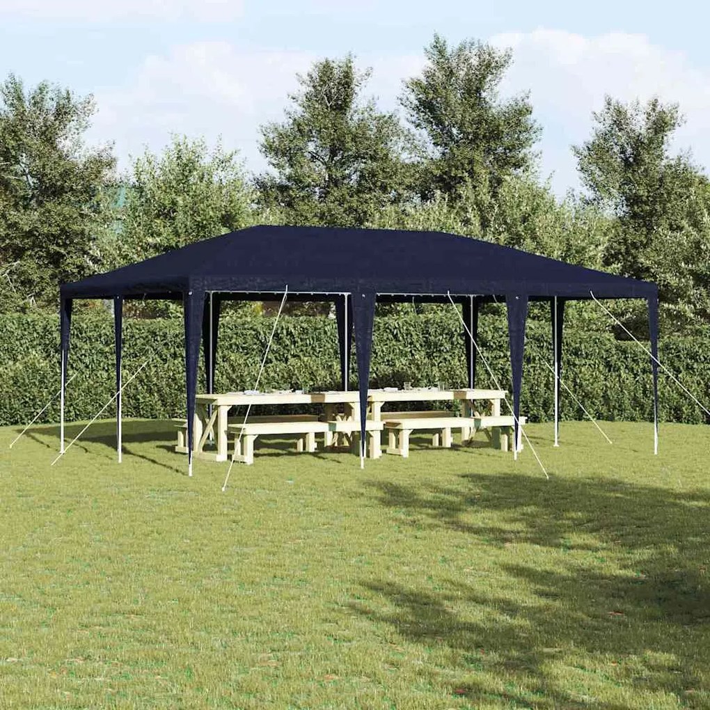 vidaXL Σκηνή Πάρτυ Μπλε, Λευκό 600 x 400 x 266 εκ Πολυεστέρας, Χάλυβας