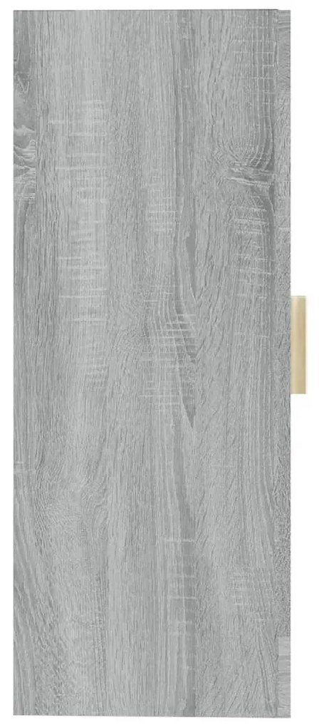 vidaXL Ντουλάπι Τοίχου Κρεμαστό Γκρι sonoma 69,5x34x90 εκ.