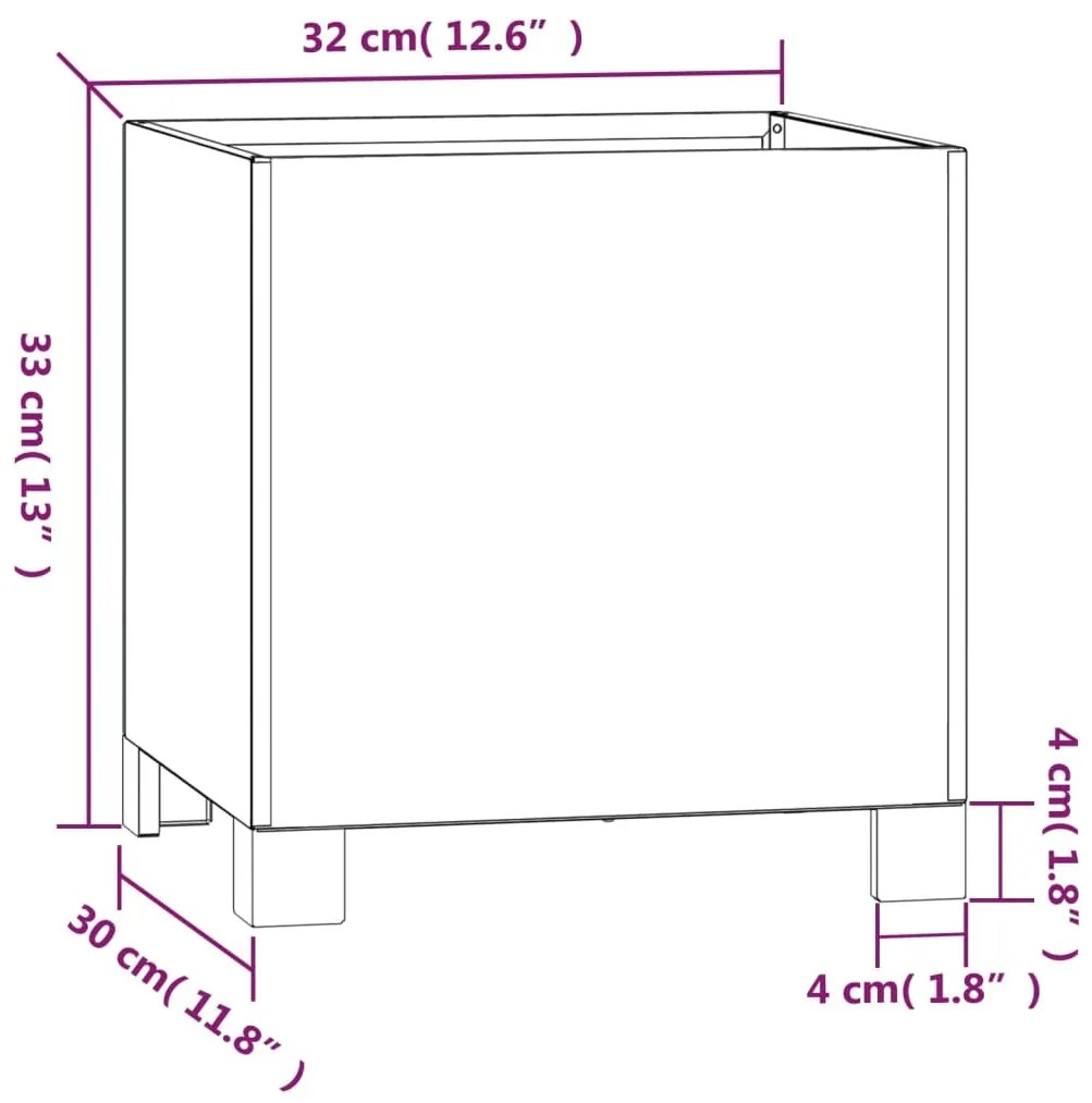 ΖΑΡΝΤΙΝΙΕΡΑ ΜΕ ΠΟΔΙΑ ΣΚΟΥΡΙΑΣΜ. 32X30X33 ΕΚ. ΑΤΣΑΛΙ ΑΠΟ ΚΟΡΤΕΝ 823678