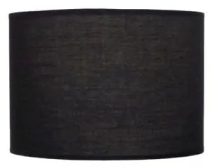 Καπέλο Φωτιστικού Υφασμάτινο Ε27 H14cm Φ20 Heronia-14-0124-Μαύρο 14-0124