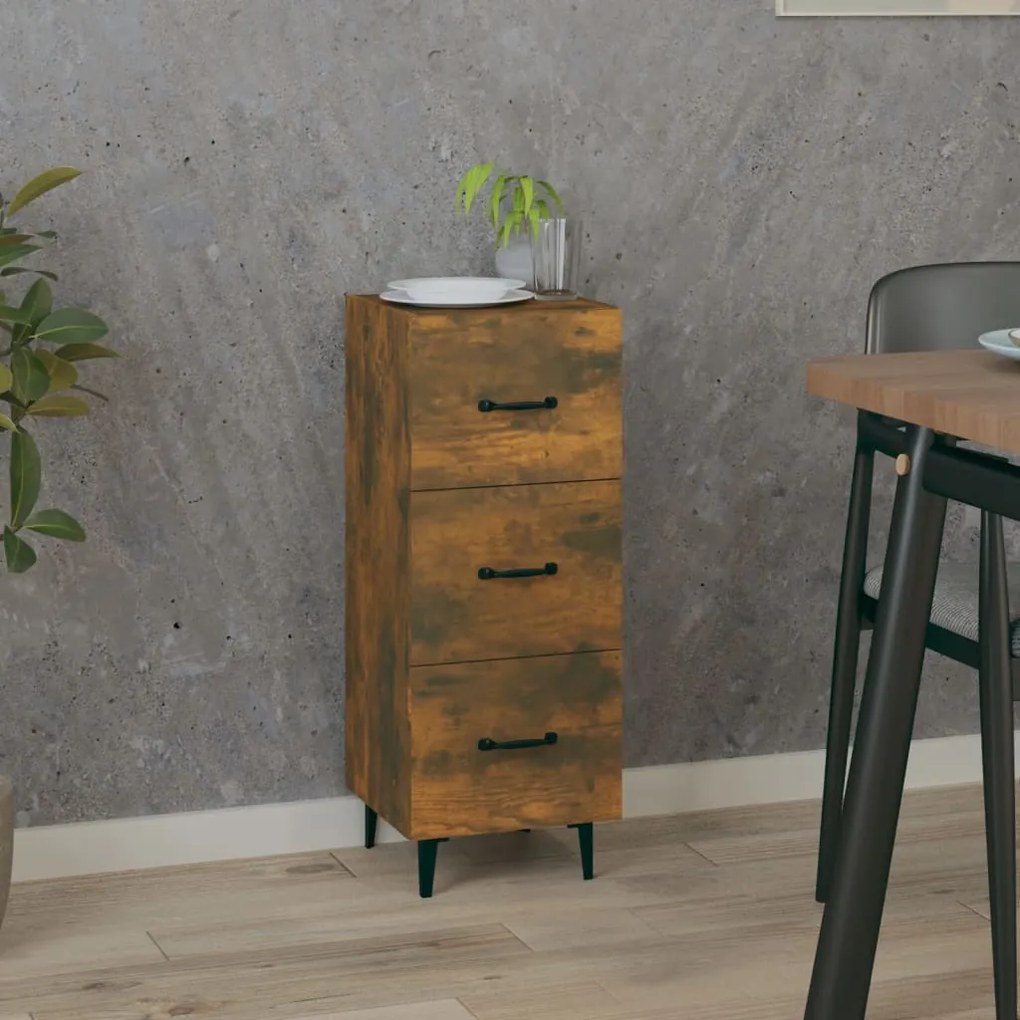 vidaXL Ντουλάπι Καπνιστή Δρυς 34,5 x 34 x 90 εκ. Επεξεργασμένο Ξύλο