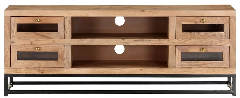 vidaXL Έπιπλο Τηλεόρασης 110 x 30 x 40 εκ. από Μασίφ Ξύλο Ακακίας