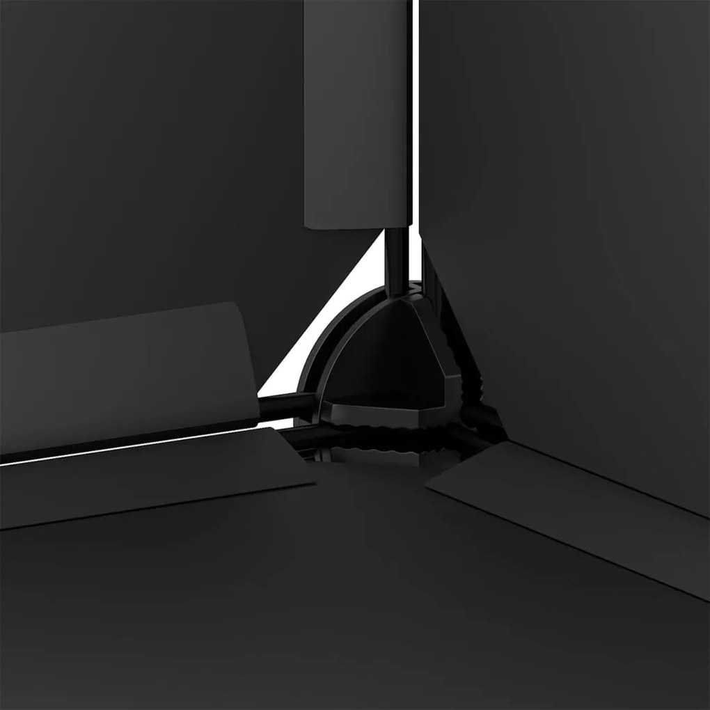 vidaXL Παπουτσοθήκη Μαύρη 84,5 x 31 x 93,5 εκ. από Πολυπροπυλένιο