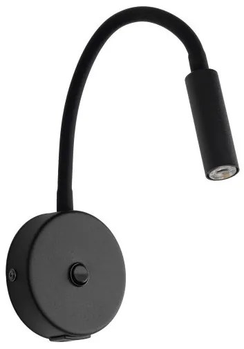 Απλίκα Φωτιστικό Τοίχου 1xG9 Reading Light USB Lagos TK Lighting-10200-Μαύρο 10200