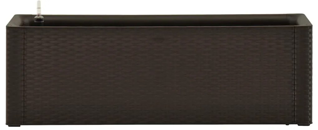 vidaXL Ζαρντινιέρα Κήπου Μόκα 100x43x33 εκ. με Αυτόματο Πότισμα