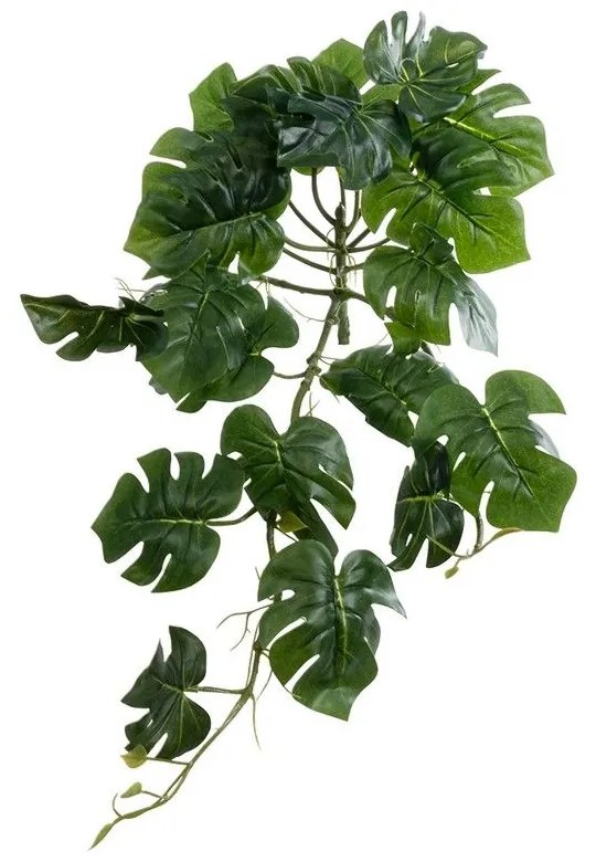 Τεχνητό Φυτό Κρεμαστό Μονστέρα 20600 28x30x50cm Green GloboStar Plastic, Fabric