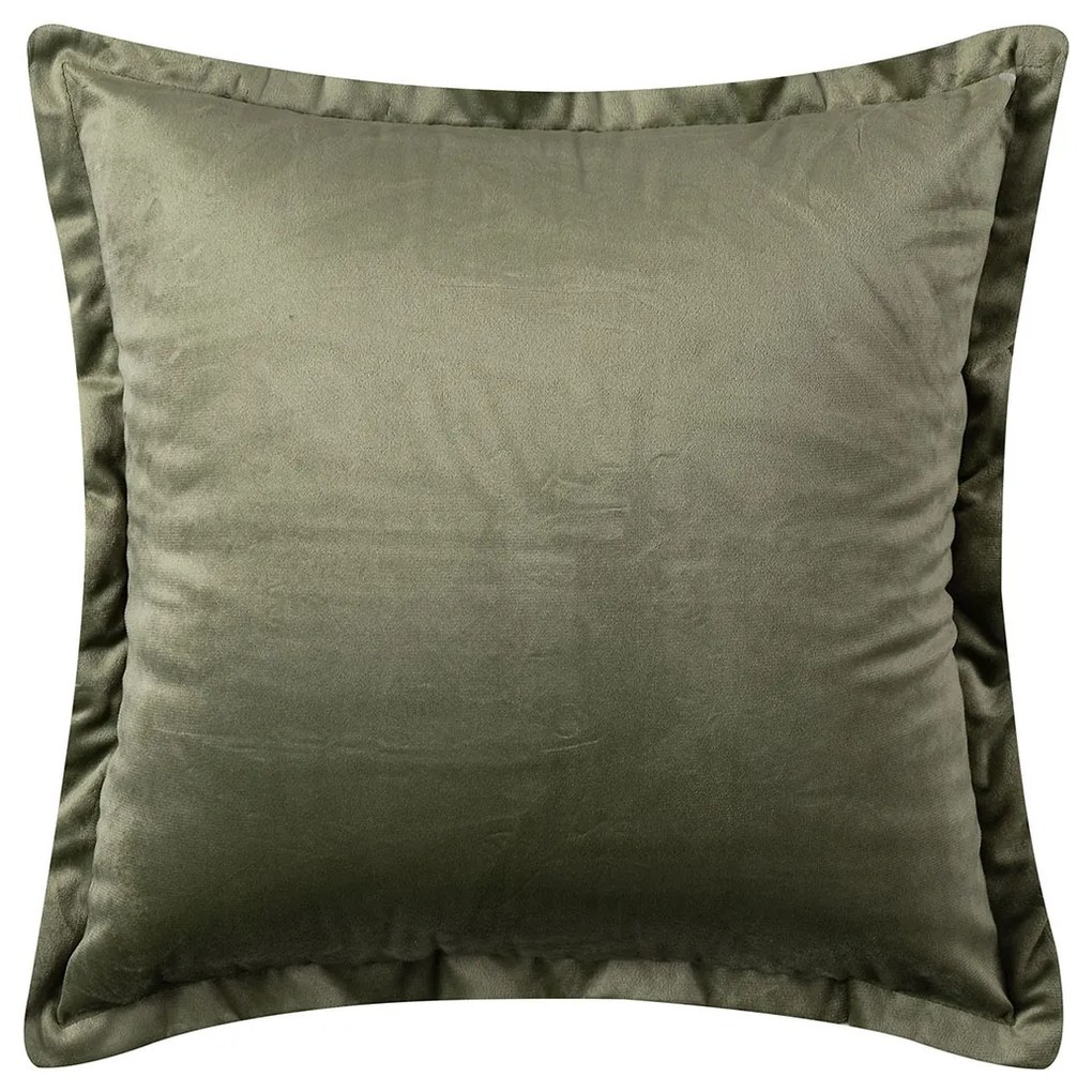 Βελουτέ Διακοσμητική Μαξιλαροθήκη (45x45) Silk Fashion A804 Λαδί