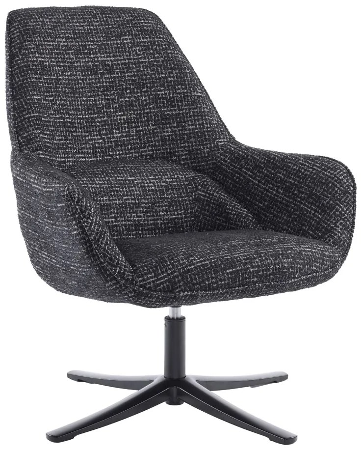 TIFFANY ΠΟΛΥΘΡΟΝΑ ΠΕΡΙΣΤΡΕΦΟΜΕΝΗ ΜΑΥΡΟ ΜΕ PATTERN 80x75x90 - 01-3532