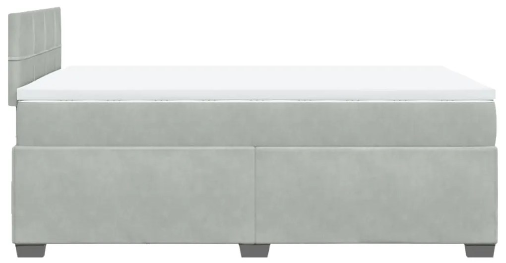 ΚΡΕΒΑΤΙ BOXSPRING ΜΕ ΣΤΡΩΜΑ ΑΝΟΙΧΤΟ ΓΚΡΙ 120X200 ΕΚ. ΒΕΛΟΥΔΙΝΟ 3286282