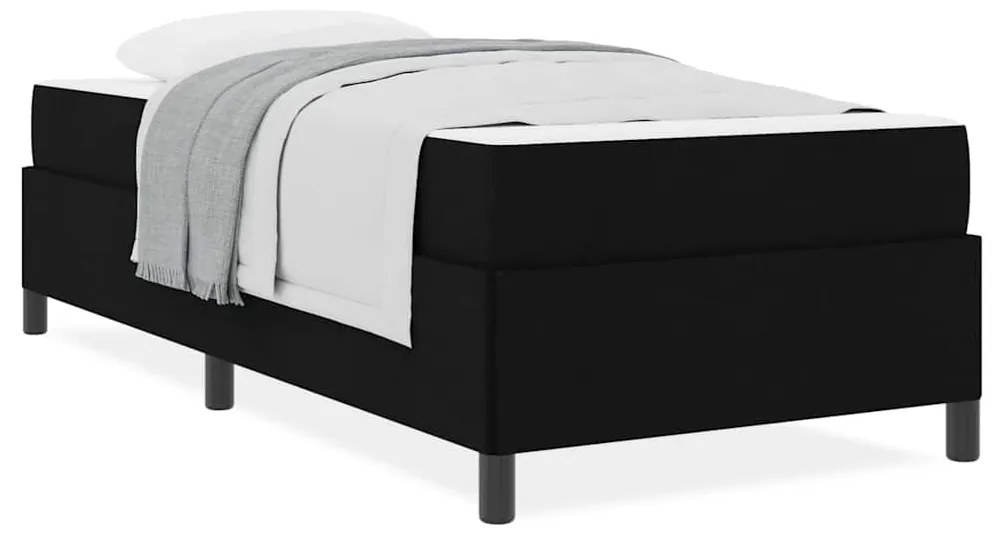 vidaXL Κρεβάτι με ελατήρια Μαύρο 90 x 200 cm
