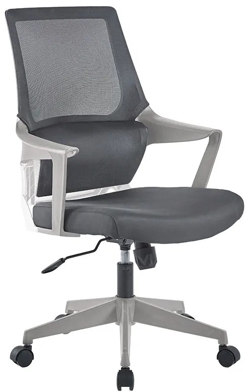 Καρέκλα γραφείου εργασίας Fragrant pakoworld ύφασμα mesh γκρι