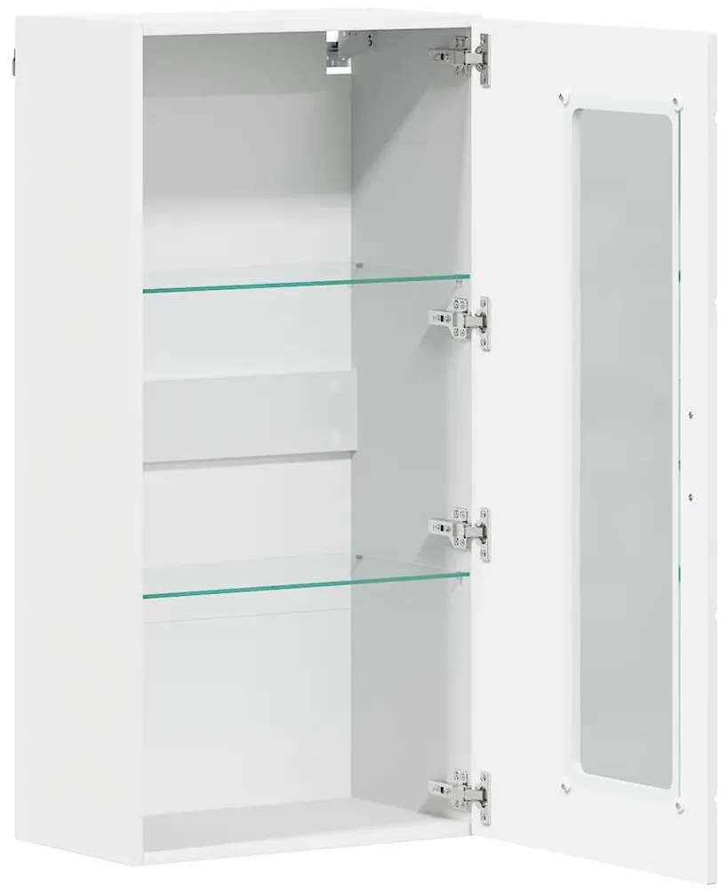 vidaXL Ντουλάπα τοίχου Λευκό 55 x 29 x 100 εκ Επεξεργασμένο ξύλο