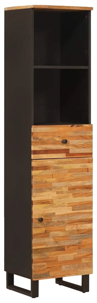 vidaXL Σετ Μπάνιου με συρτάρι με ράφι Φυσικό Στερεό ξύλο μάνγκο