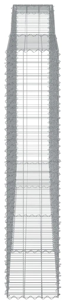 vidaXL Συρματοκιβώτια Τοξωτά 8 τεμ. 400x50x220/240 εκ. Γαλβαν. Σίδερο