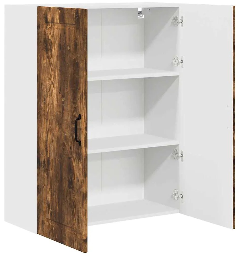 vidaXL Κρεμαστό ντουλάπι κουζίνας Καπνιστό Δρύς 80 x 31 x 100 εκ.