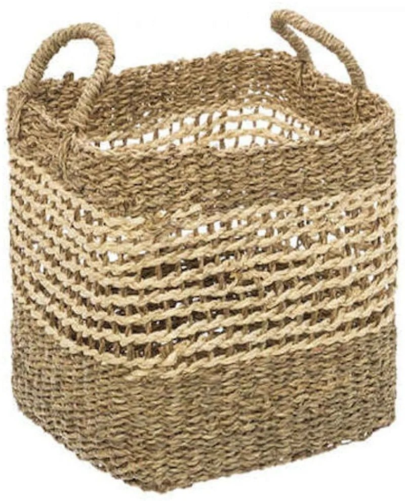 Καλάθι 07.168422B 32x29x25cm Natural-Beige Ψάθα