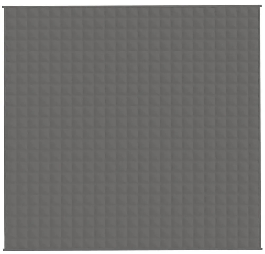 vidaXL Κουβέρτα Βαρύτητας Γκρι 220 x 230 εκ. 11 κ. Υφασμάτινη