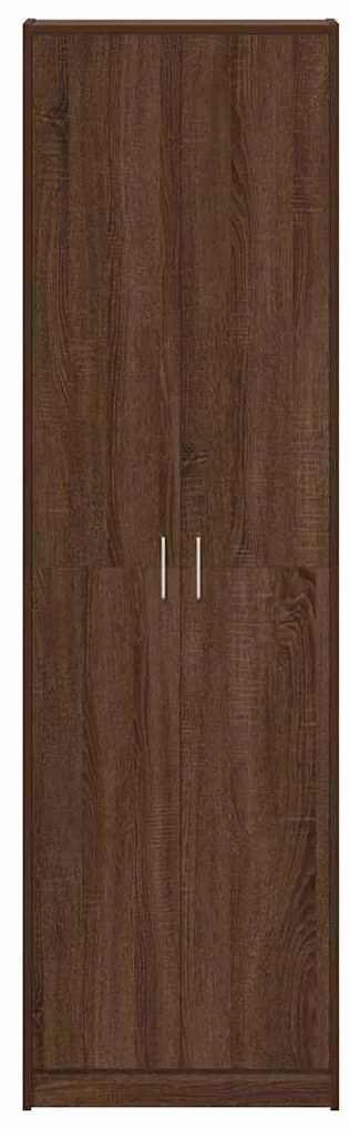 vidaXL Ντουλάπι με ράφι Καφέ δρυς 55 x 25 x 189 εκ. Επεξεργασμένο ξύλο