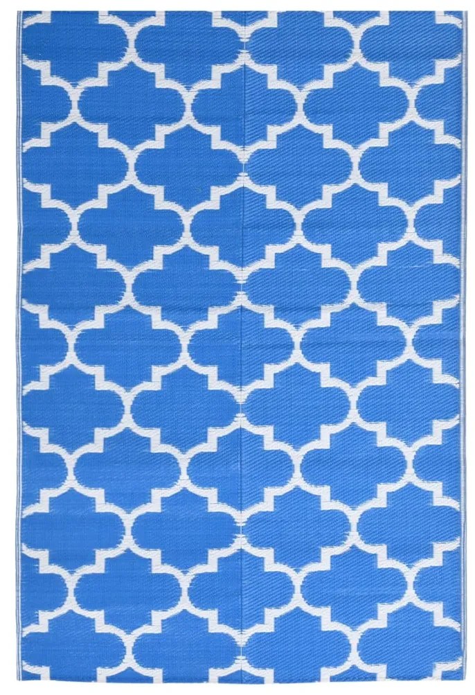 vidaXL Χαλί Εξωτερικού Χώρου Μπλε 160 x 230 εκ. από Πολυπροπυλένιο