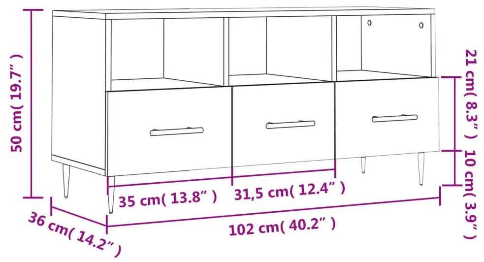 ΈΠΙΠΛΟ ΤΗΛΕΟΡΑΣΗΣ ΓΚΡΙ SONOMA 102 X 36 X 50 ΕΚ. ΕΠΕΞΕΡΓ. ΞΥΛΟ 829026