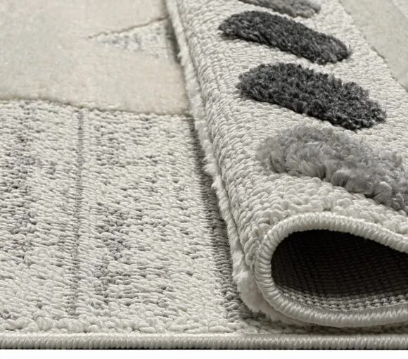 Beauty Home Χαλί Loop Art 9559 133x190 Grey Grey White Γκρι Λευκό