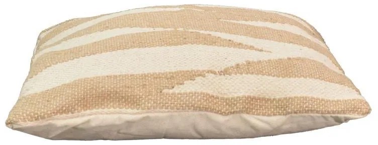 Μαξιλάρι Morfeus Inart μπεζ-εκρού ύφασμα 45x45x2.5εκ 45x45x2.5 εκ.