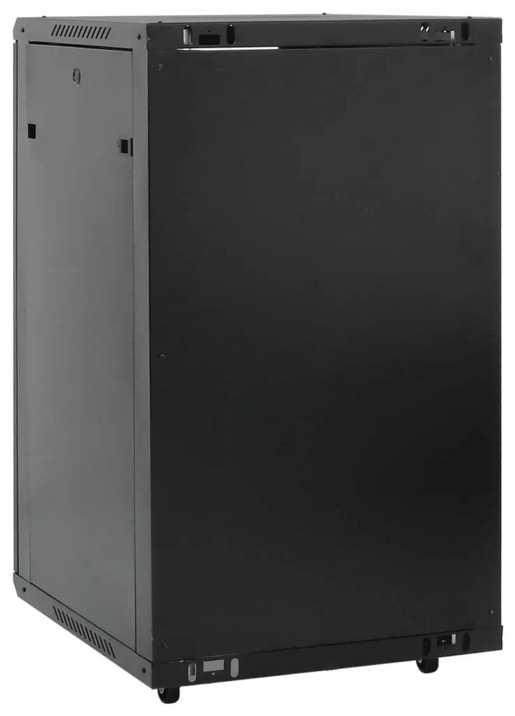 vidaXL Καμπίνα Δικτύου 18U 19" IP20 Μαύρη 60x60x100 εκ.