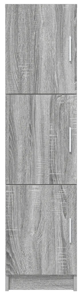 vidaXL Ψηλή Ντουλάπα Γκρι sonoma 31,5 x 32 x 124 εκ Επεξεργασμένο ξύλο