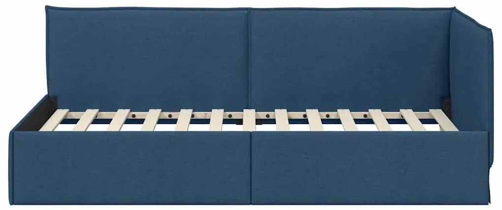 vidaXL Κρεβάτι Γωνίας με κεφαλάρι Μπλε 80 x 200 cm ύφασμα