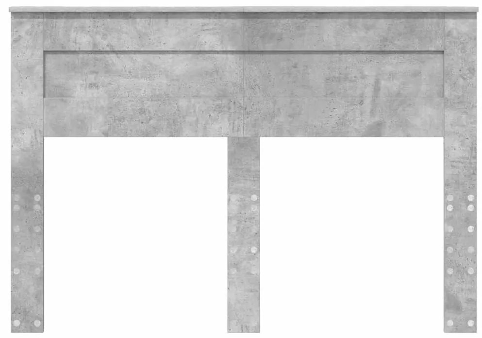 vidaXL Κεφαλάρι με κεφαλάρι Σκυρόδεμα Γκρι 150 cm Επεξεργασμένο ξύλο