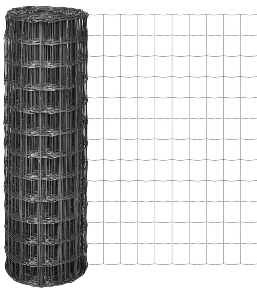 vidaXL Συρματόπλεγμα Γκρι 25 x 1,2 μ. Ατσάλινο