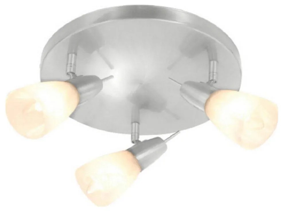 Φωτιστικό Οροφής - Σποτ MC542NM3R 3Χ40W E14 Kamet Nickel Aca Decor Metal, Glass