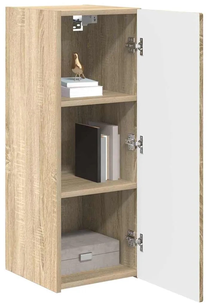 vidaXL Ντουλάπι Τηλεόρασης Τοίχου 2 pcs Σονόμα 30 x 31 x 80 εκ.