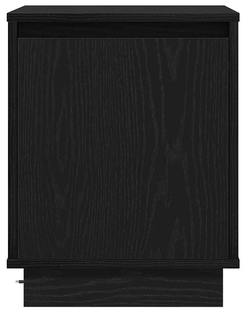 vidaXL Κομοδίνο με Μαύρο 39 x 34.5 x 50 εκ. Επεξεργασμένο ξύλο