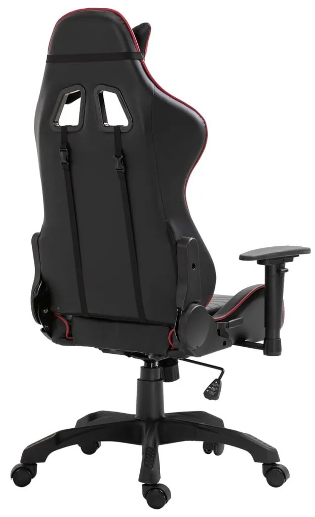 vidaXL Καρέκλα Gaming Μπορντό από Συνθετικό Δέρμα