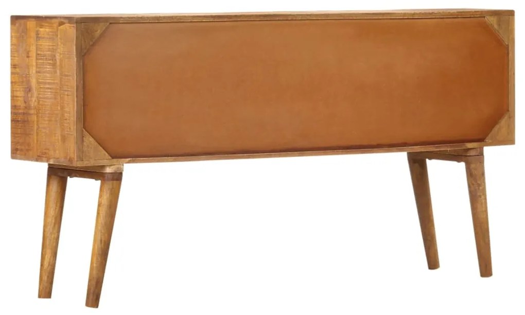 vidaXL Μπουφές με Τυπωμένο Σχέδιο 130x30x70 εκ. από Μασίφ Ξύλο Μάνγκο