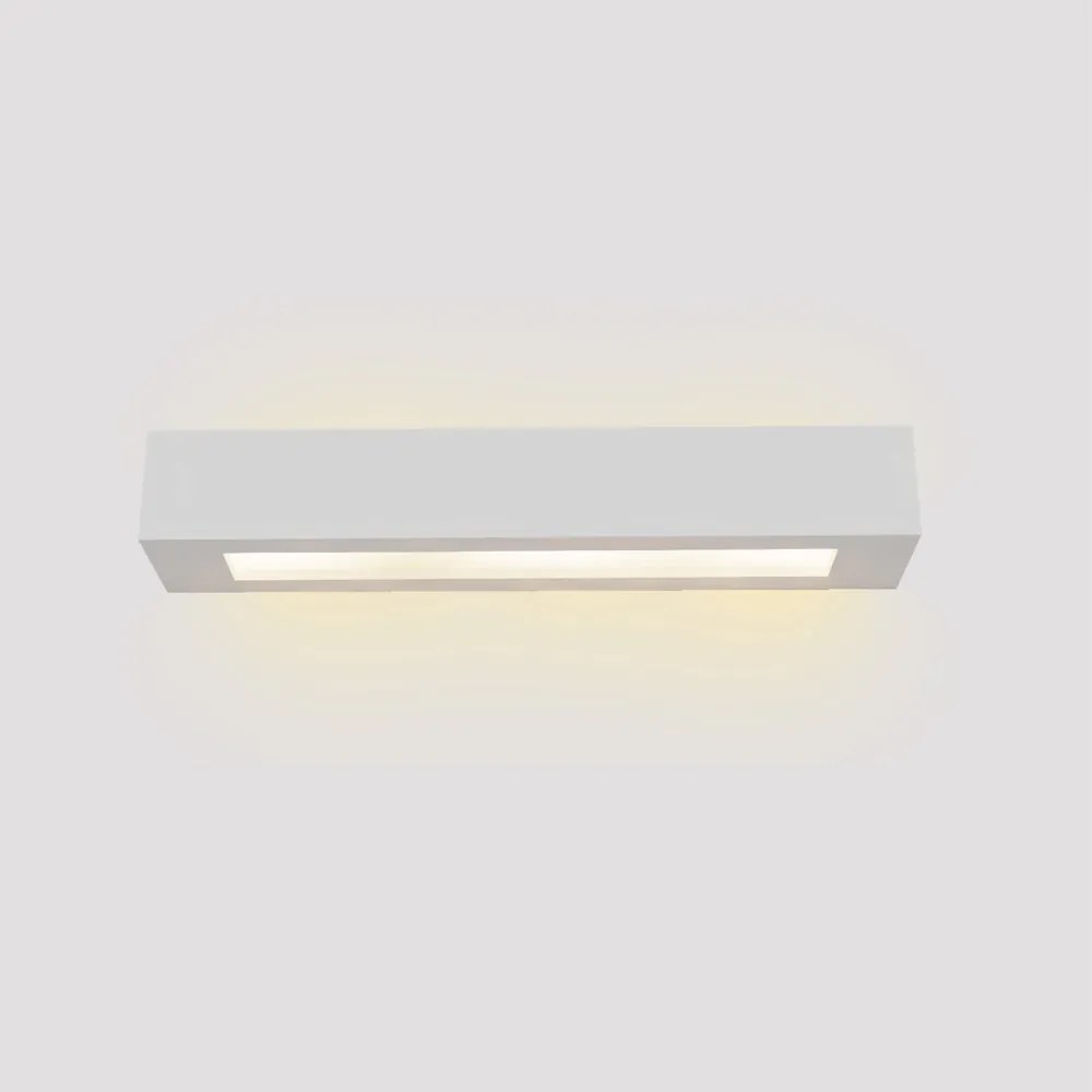 Inlight Επιτοίχιο φωτιστικό λευκό από γύψο 2xE14 D:45cm (43049-A-White)