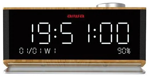AIWA CLOCK RADIO BIG DISPLAY MULTIFUNCTIONAL RMS 15W