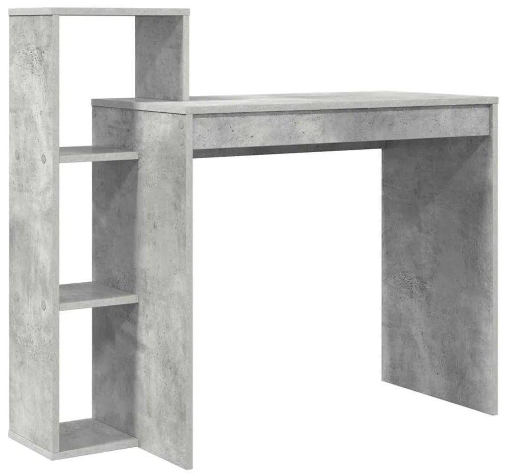 vidaXL Γραφείο Γκρι σκυροδέματος 100 x 40 x 90 cm Επεξεργασμένο ξύλο