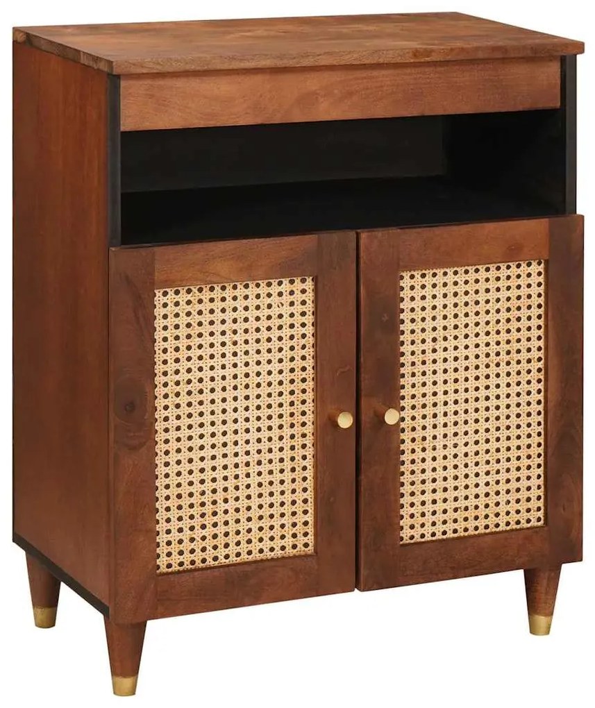 Βοηθητικό ντουλάπι Καφέ 60 x 33,5 x 75 εκ. Στερεό ξύλο μάνγκο