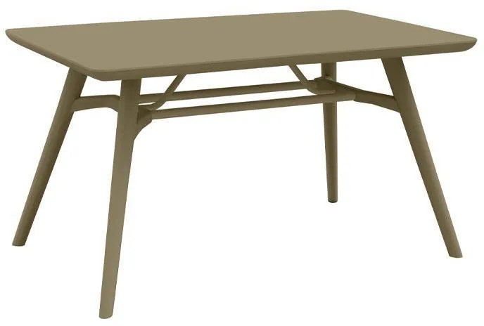 Τραπέζι FL8863 Fylliana Πλαστικό Cappuccino 135x79x75 εκ. 135x79x75 εκ.