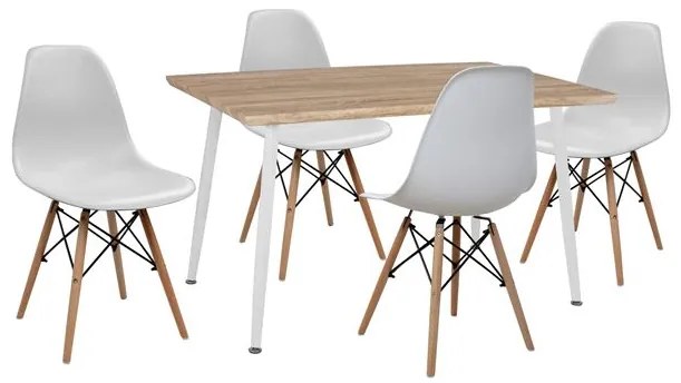ΣΕΤ ΤΡΑΠΕΖΑΡΙΑΣ 5ΤΜΧ FB910349.02 ΤΡΑΠΕΖΙ 120x70x76,5 cm  & ΚΑΡΕΚΛΕΣ 9997006